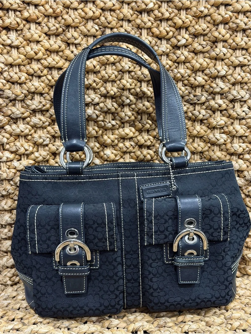 Vintage Coach Soho Jacquard Bag